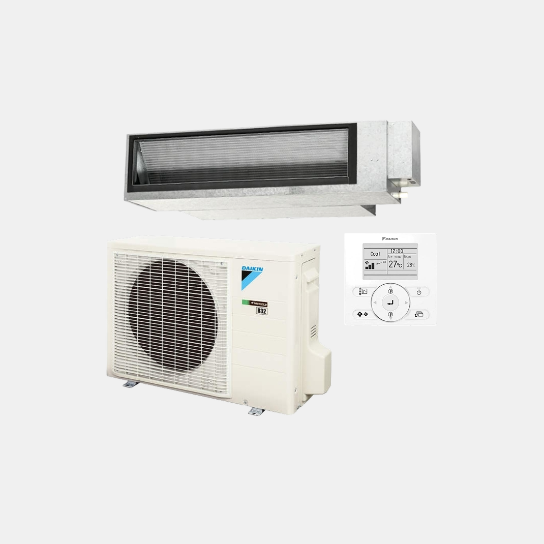 Frame 427318919 Daikin Standard Inverter 5.0kW Single Phase Ducted FDYAN50A-C2V SET - Image 1