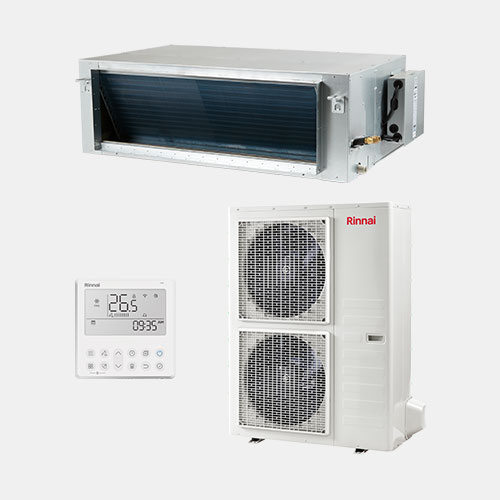 rinnai-ducted Rinnai High Static 9.0 kW Single Phase Ducted SET DINLR09B1 - Image 1